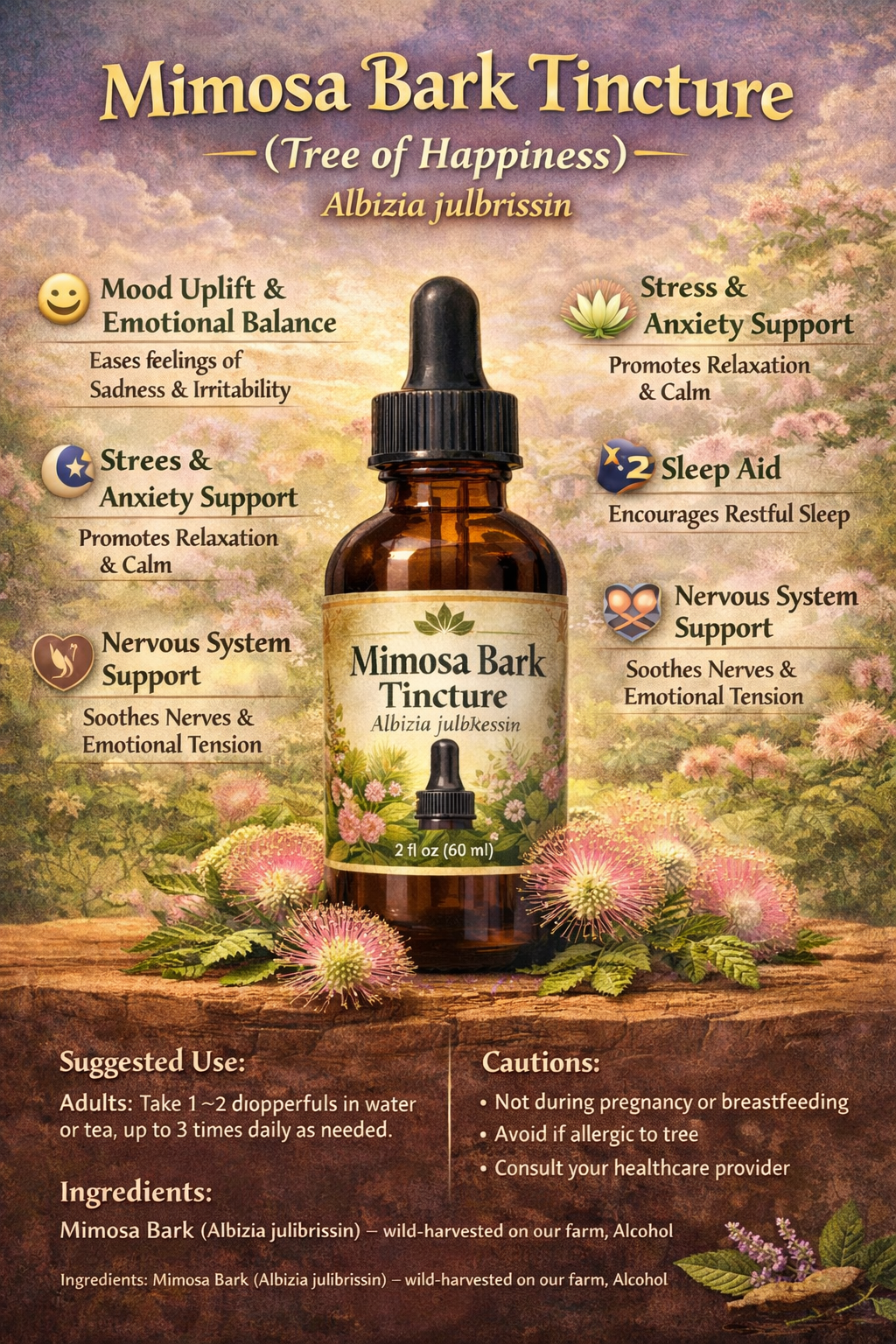 MIMOSA BARK TINCTURE