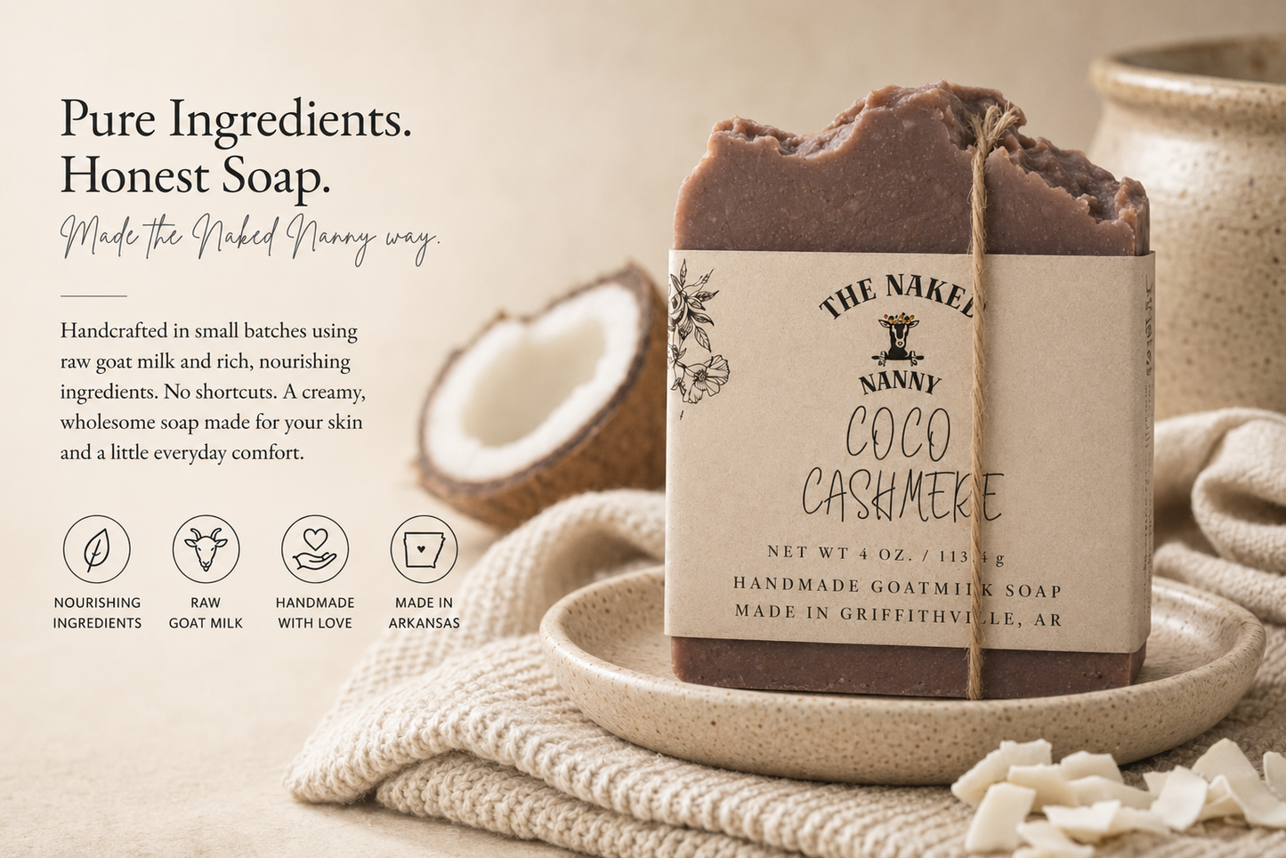 Coco Cashmere Goat Milk Soap