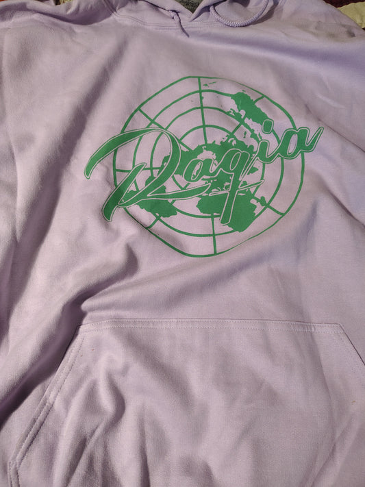 Green Globe Logo Hoodie - Lavender