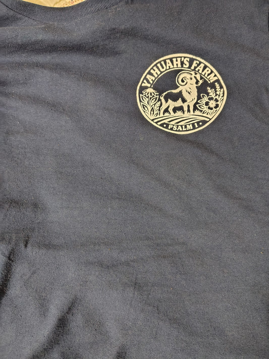 (PRE-ORDER) Father Did That T-Shirt - Navy, Yahuah's Farm Design
