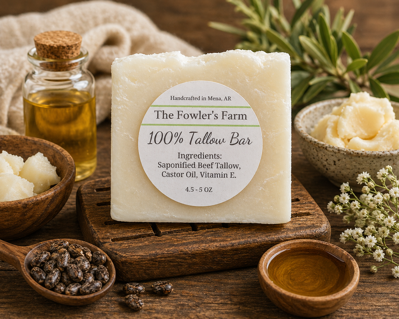 100% Tallow Bar