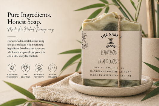 Bamboo & Teakwood Goat Milk Soap