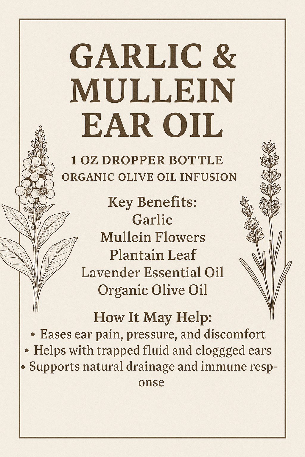 GARLIC & MULLEIN EAR OIL