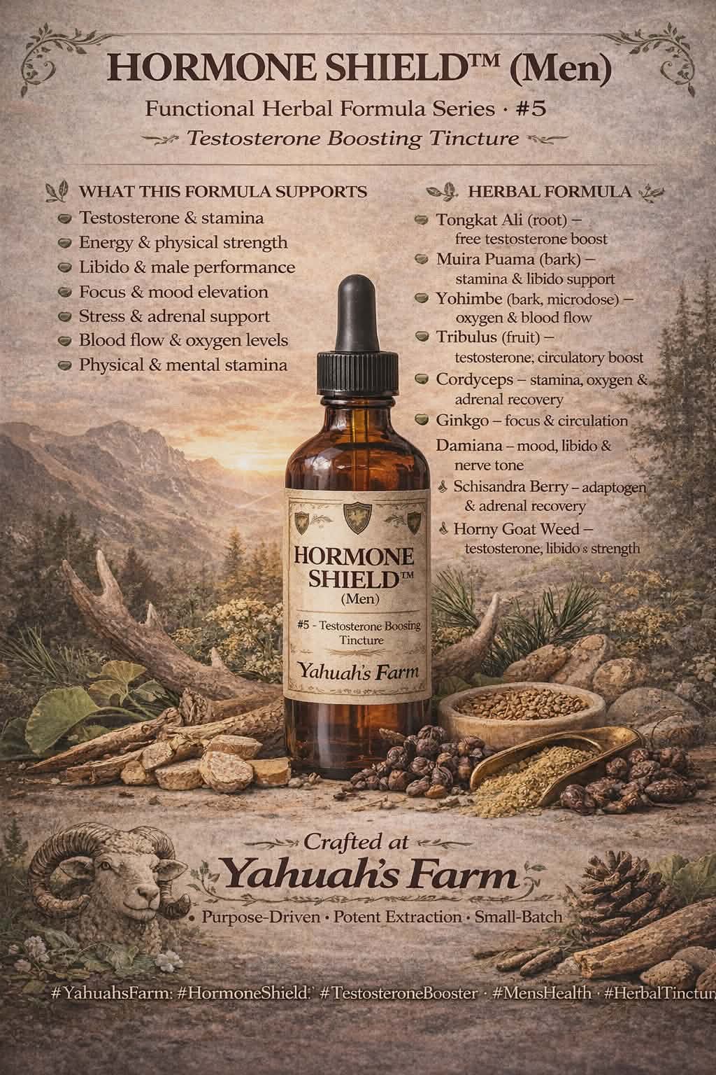 HORMONE SHIELD (MEN) PRE ORDER FOR JULY