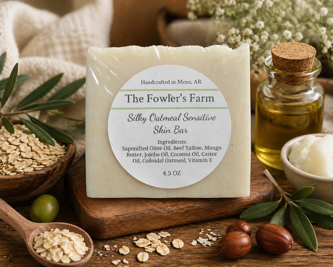 Silky Oatmeal Sensitive Skin Bar