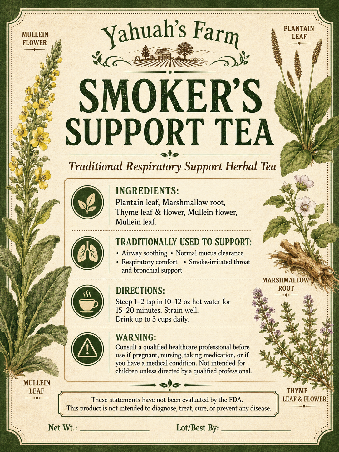 SMOKER’S SUPPORT TEA
