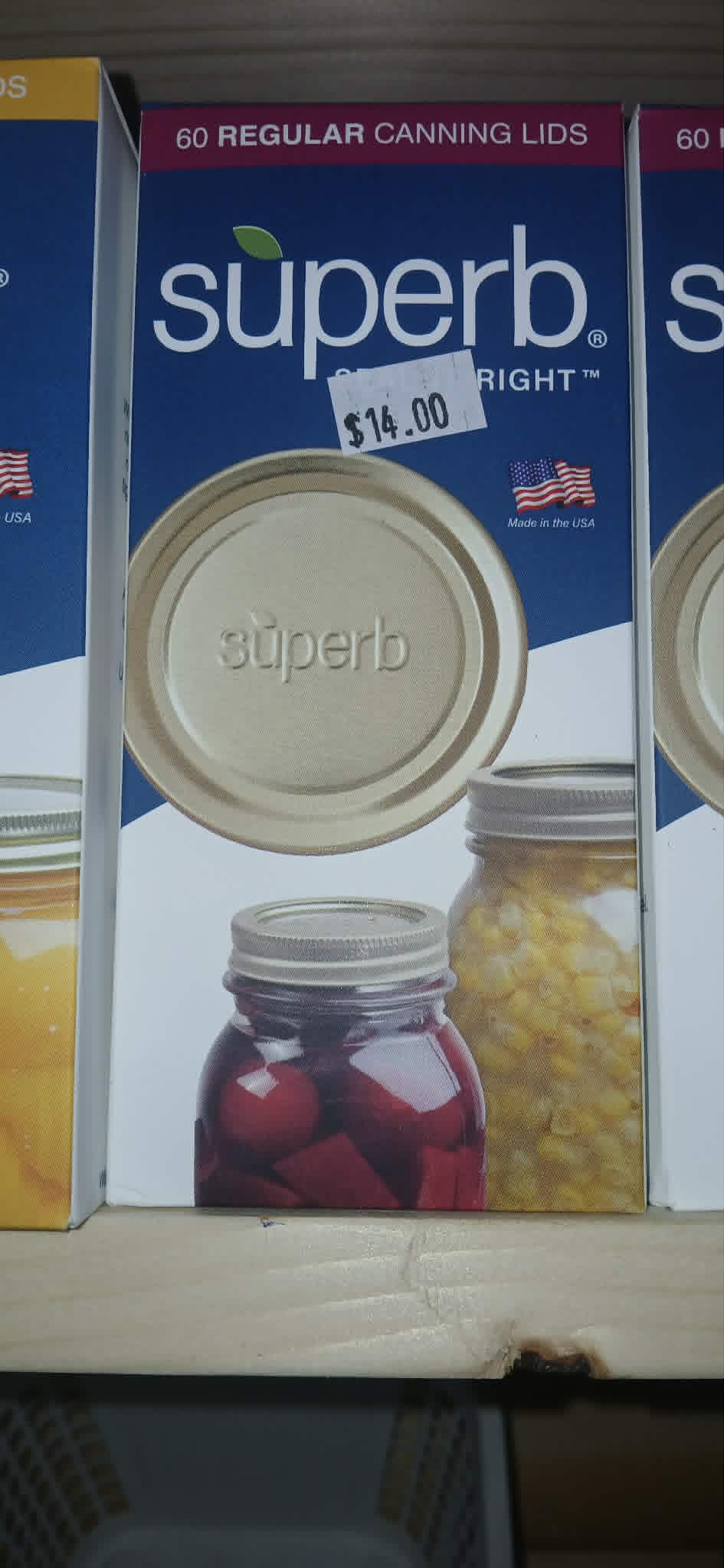 Superb Regular-Mouth Canning Lids — 60 Count